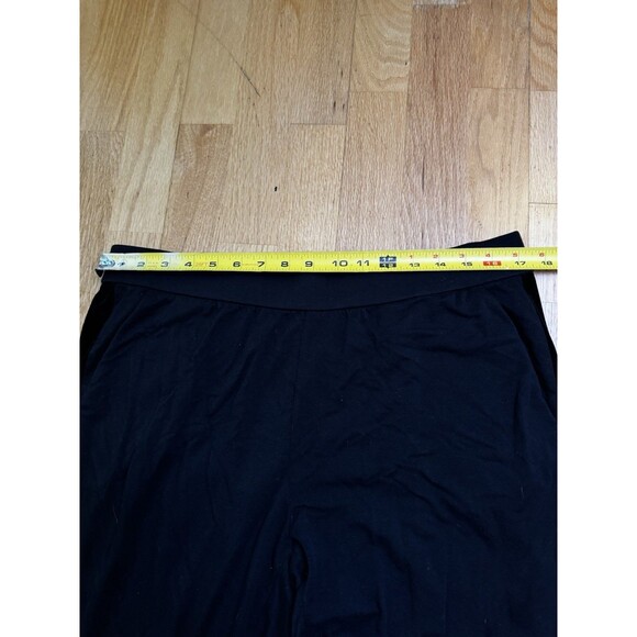 Eileen Fisher Women's Velvet Side Stripe Jogger Pants Black Petites Size PL - Picture 6 of 16